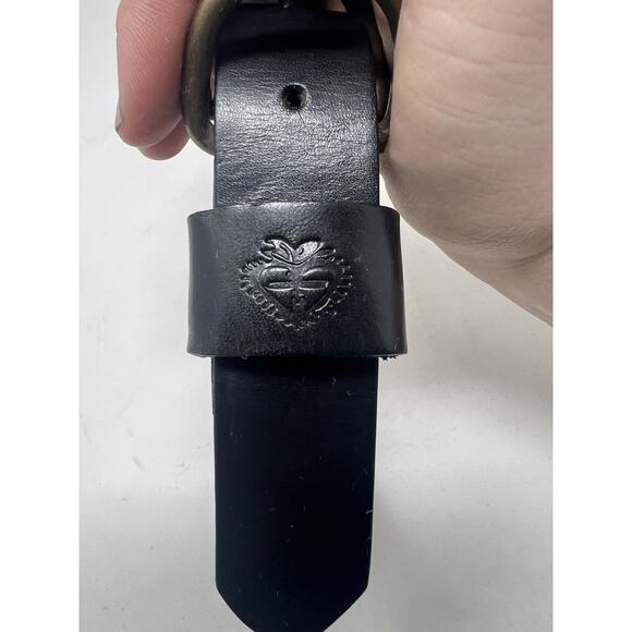 VIRGINS SAINTS & ANGELS Dog Collar - Gilded Heart‎ Black Size XL - Picture 6 of 10